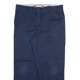 DICKIES 874 Workwear Mens Trousers Blue Regular Straight W36 L27