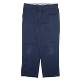 DICKIES 874 Workwear Mens Trousers Blue Regular Straight W36 L27