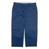 DICKIES Mens Trousers Blue Regular Straight W38 L24