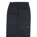 DICKIES Mens Trousers Black Relaxed Straight W34 L30