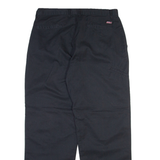 DICKIES Mens Trousers Black Relaxed Straight W34 L30