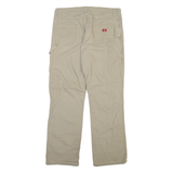DICKIES Carpenter Womens Trousers Beige Regular Bootcut W35 L30