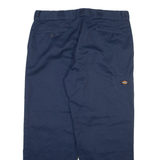 DICKIES Mens Trousers Blue Loose Straight W40 L30