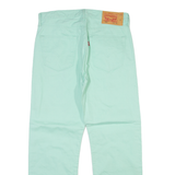 LEVI'S 501 Mens Trousers Blue Regular Straight W34 L30