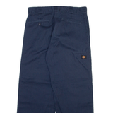 DICKIES Mens Trousers Blue Loose Straight W34 L30