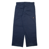 DICKIES Mens Trousers Blue Loose Straight W34 L30