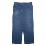 DICKIES 874 Workwear Mens Trousers Blue Regular Straight W36 L30