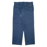 DICKIES 874 Workwear Mens Trousers Blue Regular Straight W36 L30