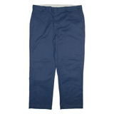 DICKIES 874 Workwear Mens Trousers Blue Regular Straight W40 L30