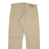 LEVI'S 514 Mens Trousers Beige Slim Straight W34 L30