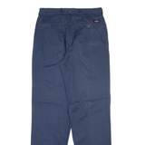 DICKIES Mens Trousers Blue Relaxed Straight W30 L33