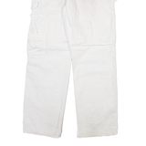 DICKIES Carpenter Mens Trousers White Regular Straight W30 L30