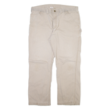 CARHARTT Carpenter Mens Trousers Beige Relaxed Straight W38 L30