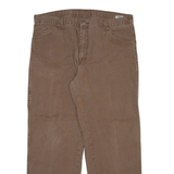 DICKIES Mens Trousers Brown Regular Straight W36 L30