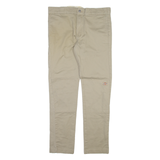 DICKIES Mens Trousers Beige Slim Skinny W34 L32