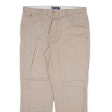 CHAPS Mens Trousers Beige Regular Straight W36 L32