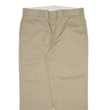 DICKIES 874 Workwear Mens Trousers Beige Regular Straight W38 L30