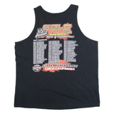 GILDAN Gold Cup Mens Biker Vest Black Sleeveless USA 2XL