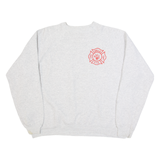 HANES Avella Fire & Rescue Mens Sweatshirt Grey 90s USA 2XL