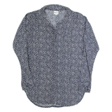 REISS Womens Shirt Dress Black Spotted Long Sleeve Short UK 10