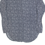 REISS Womens Shirt Dress Black Spotted Long Sleeve Short UK 10