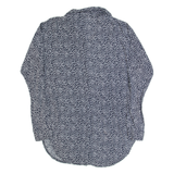 REISS Womens Shirt Dress Black Spotted Long Sleeve Short UK 10