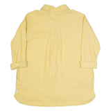 FAT FACE Womens Shirt Dress Yellow Linen Long Sleeve Short UK 10