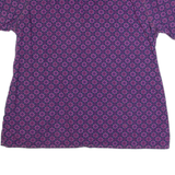 CARHARTT Pullover Workwear Womens Shirt Purple Floral L