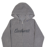 CARHARTT Fleece Womens Grey Hoodie Full Zip XS