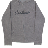 CARHARTT Fleece Womens Grey Hoodie Full Zip XS