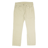 LEVI'S 514 Mens Twill Trousers Beige Regular Straight W34 L30