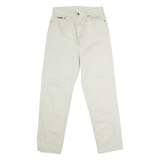 CALVIN KLEIN JEANS Womens Twill Trousers Beige Regular Straight W28 L30