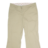 DICKIES Chino Mens Trousers Beige Regular Flared W34 L28