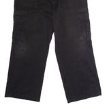 DICKIES Workwear Cargo Mens Trousers Black Regular Straight W36 L28