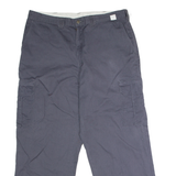 DICKIES Workwear Cargo Mens Twill Trousers Grey Regular Straight W38 L29