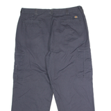 DICKIES Workwear Cargo Mens Twill Trousers Grey Regular Straight W38 L29
