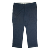 DICKIES Workwear Cargo Mens Trousers Black Regular Straight W44 L32