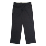 DICKIES 774 Workwear Womens Twill Trousers Black Classic Straight W34 L30