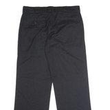 DICKIES 774 Workwear Womens Twill Trousers Black Classic Straight W34 L30