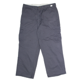 DICKIES Workwear Cargo Mens Twill Trousers Grey Regular Straight W38 L29