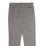 DICKIES Flex Workwear Mens Trousers Grey Slim Tapered W34 L32