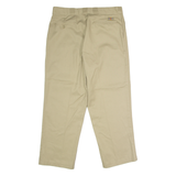 DICKIES Workwear Mens Twill Trousers Beige Regular Straight W36 L29