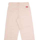 DICKIES Workwear Womens Twill Trousers Pink Regular Straight W30 L26