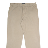 NAUTICA Chino Mens Twill Trousers Beige Regular Straight W38 L32