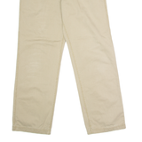 TIMBERLAND Chino Mens Twill Trousers Beige Regular Straight W34 L32