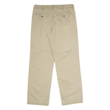 TIMBERLAND Chino Mens Twill Trousers Beige Regular Straight W34 L32