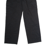 DICKIES Workwear Cargo Mens Twill Trousers Black Relaxed Straight W34 L32