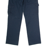 DICKIES Workwear Cargo Mens Trousers Blue Regular Straight W32 L32