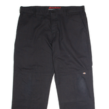 DICKIES Flex Workwear Mens Trousers Black Regular Straight W40 L30