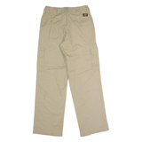 DICKIES Flex Workwear Cargo Mens Trousers Beige Regular Straight W30 L32